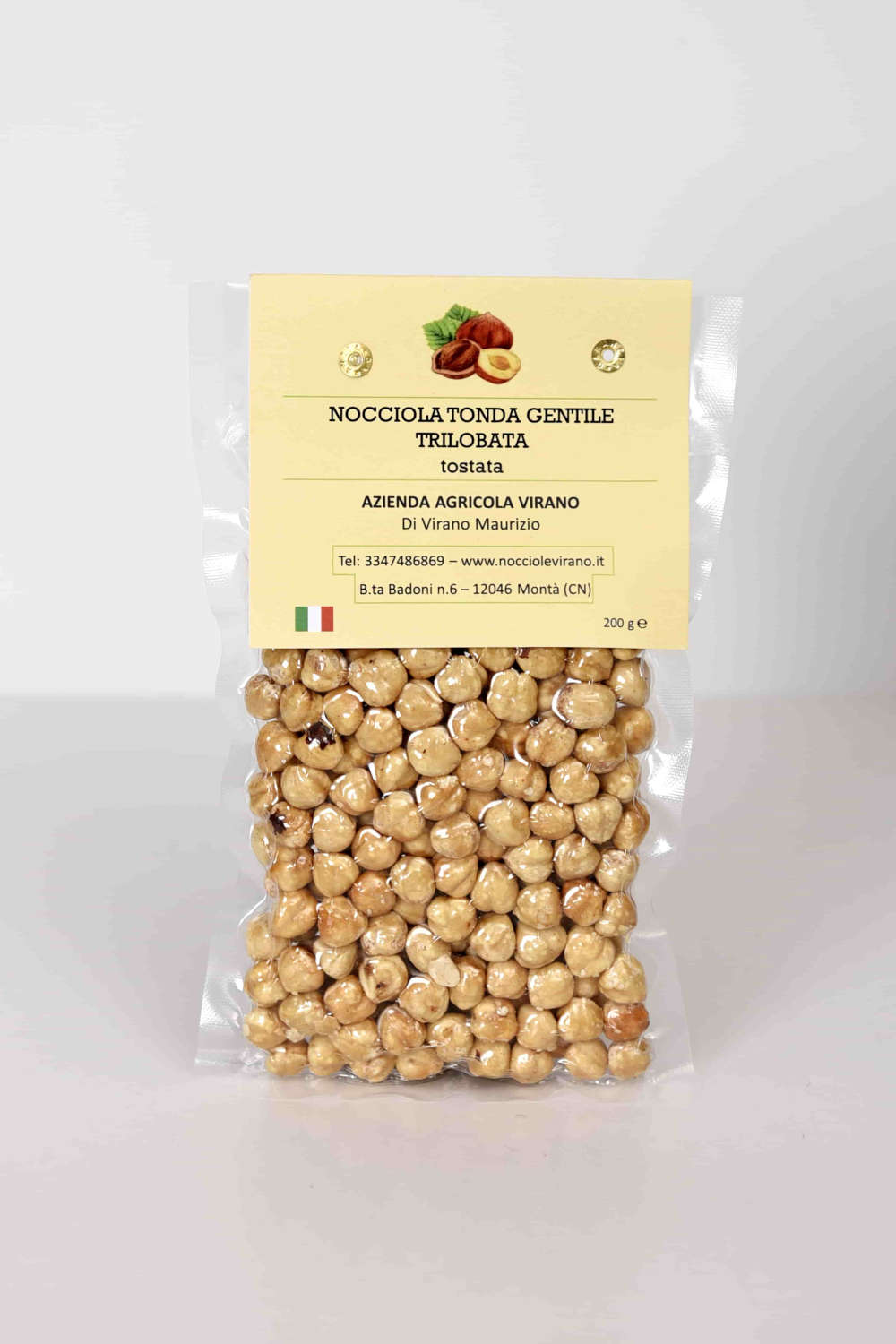 Nocciola tonda gentile trilobata - Tostata. Confezione da 150g, 200g, 500g,  1000g, 5000g - Nocciole Virano